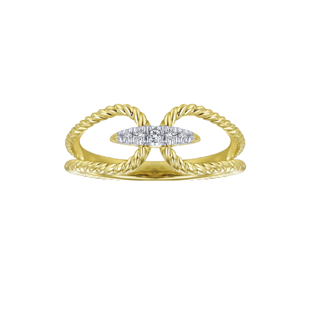 The Stitch Ring 7 / 14K Yellow Gold