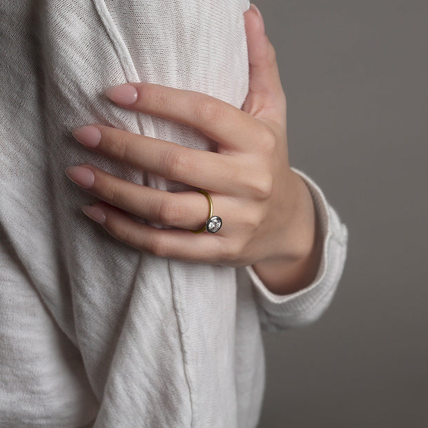 The Linda Bezel Set Diamond Ring