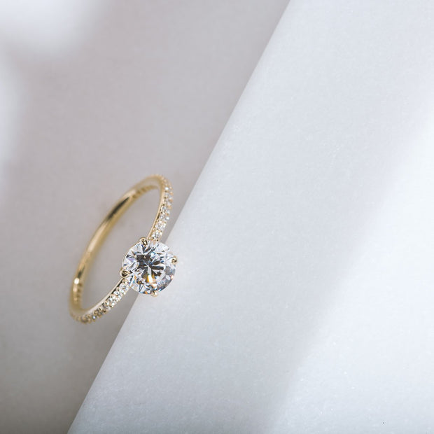 The Jasmine Solitaire Diamond Ring
