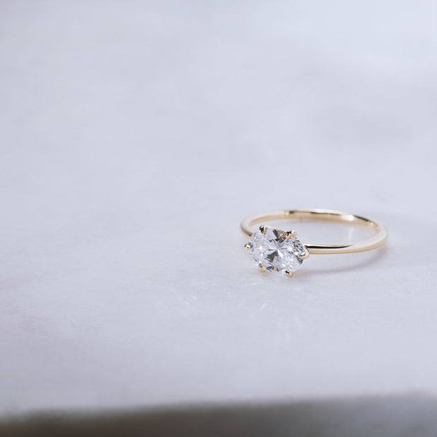 The Leah Solitaire Engagement Ring
