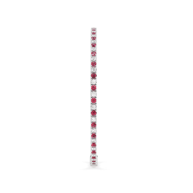 The Riley Ruby and Diamond Bangle