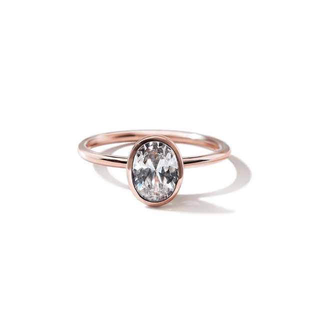 The Linda Bezel Set Diamond Ring
