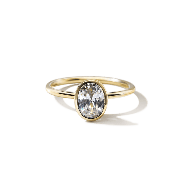 The Linda Bezel Set Diamond Ring