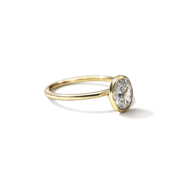 The Linda Bezel Set Diamond Ring