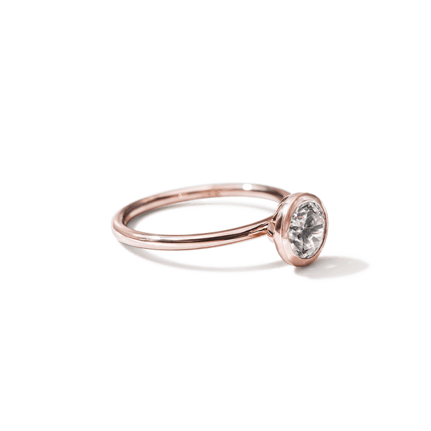 The Linda Bezel Set Diamond Ring