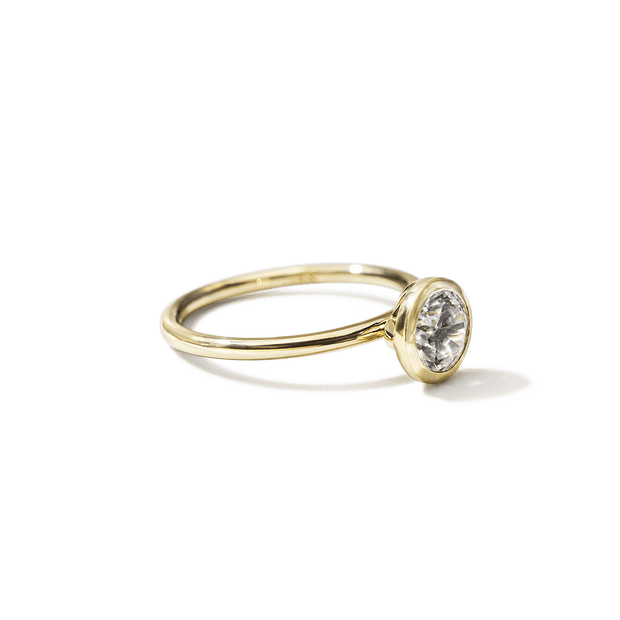 The Linda Bezel Set Diamond Ring