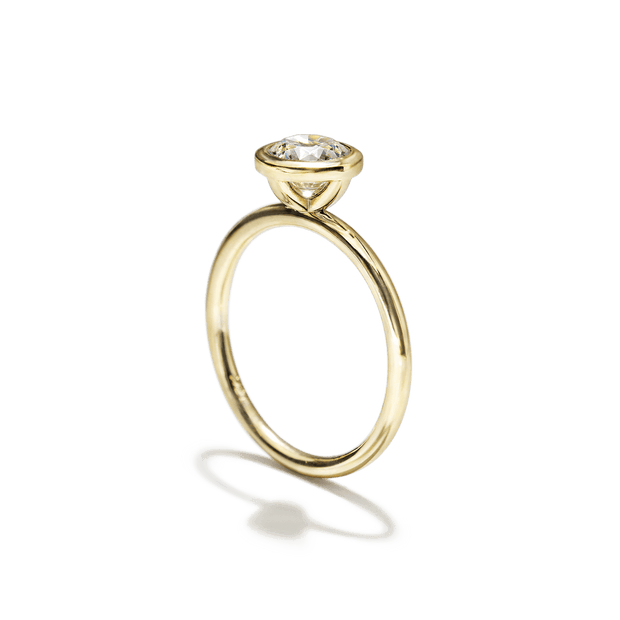 The Linda Bezel Set Diamond Ring