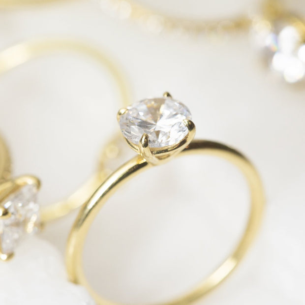 Sheila Solitaire Diamond Engagement Ring
