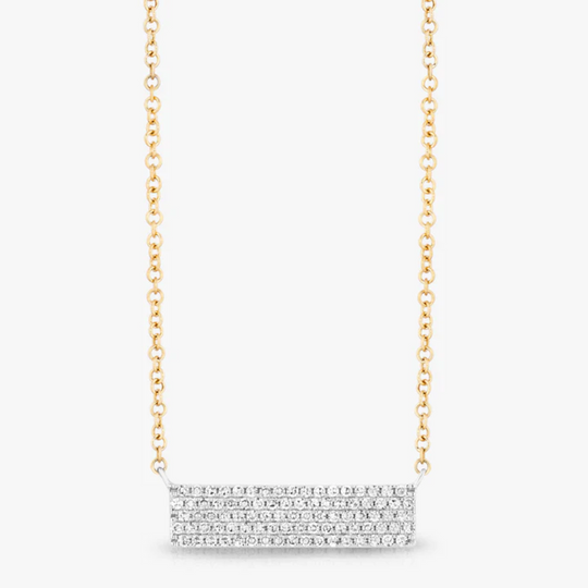 Diamond Pave Bar Pendant
