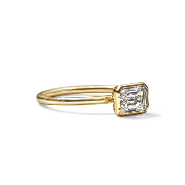 The Linda Bezel Set Diamond Ring