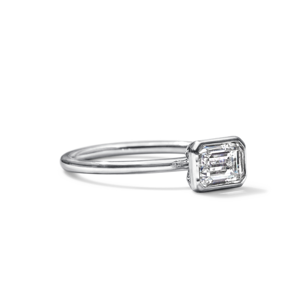 The Linda Bezel Set Diamond Ring