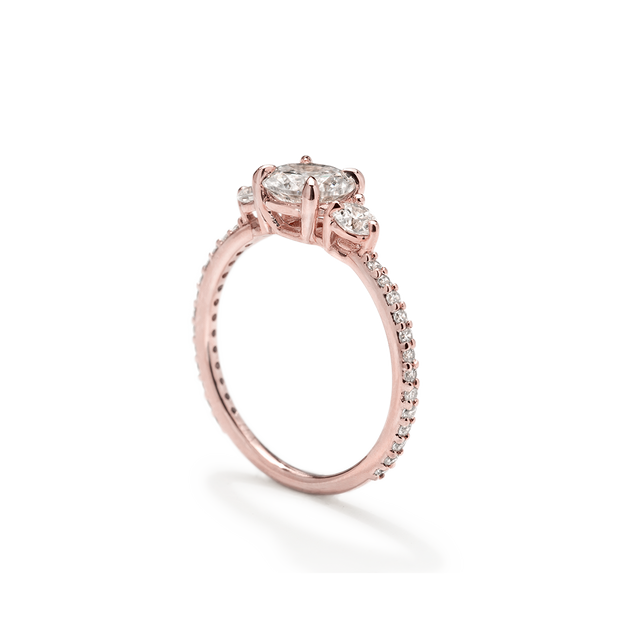 The Eva 3-Stone Diamond Ring