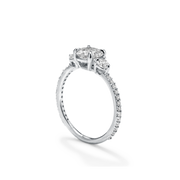 The Eva 3-Stone Diamond Ring