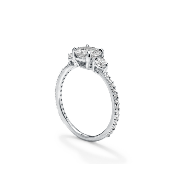 The Eva 3-Stone Diamond Ring