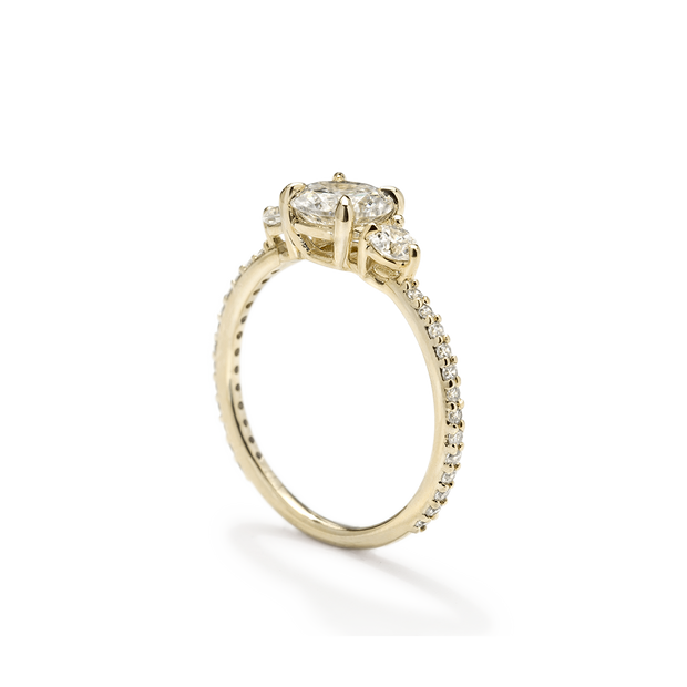 The Eva 3-Stone Diamond Ring