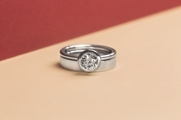 The Linda Bezel Set Diamond Ring