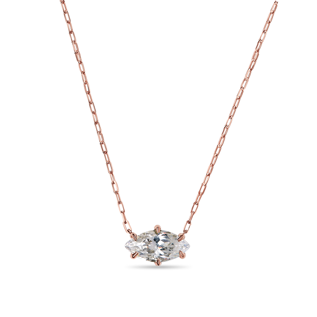 The Scarlett Marquise Diamond Solitaire Pendant