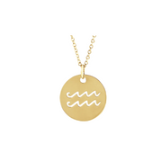 The ZODIAC Tag Pendant Necklace