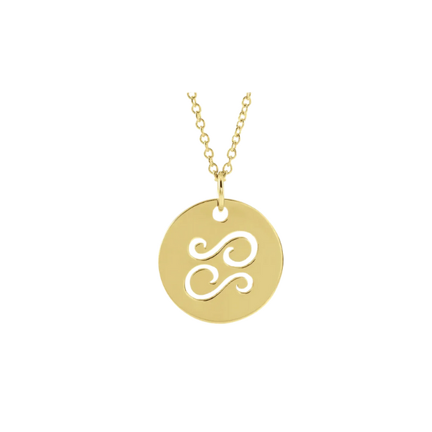 The ZODIAC Tag Pendant Necklace