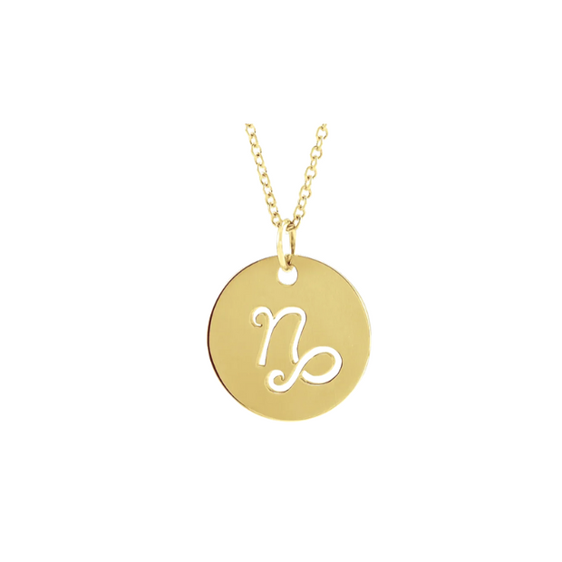 The ZODIAC Tag Pendant Necklace