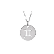 The ZODIAC Tag Pendant Necklace