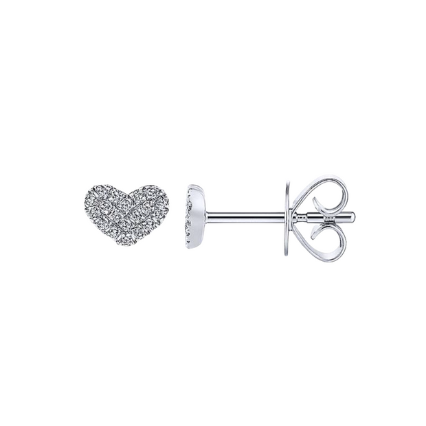 The LOVIE Heart Stud Earrings