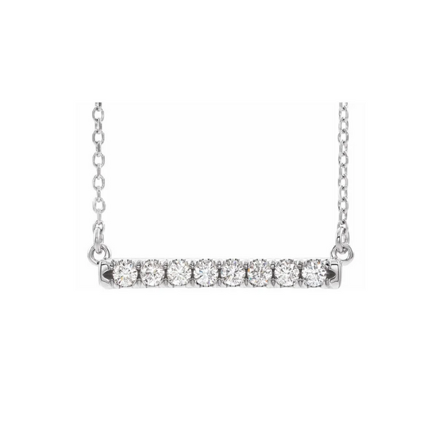 The LANE Diamond Bar Necklace