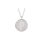 The ZODIAC Tag Pendant Necklace