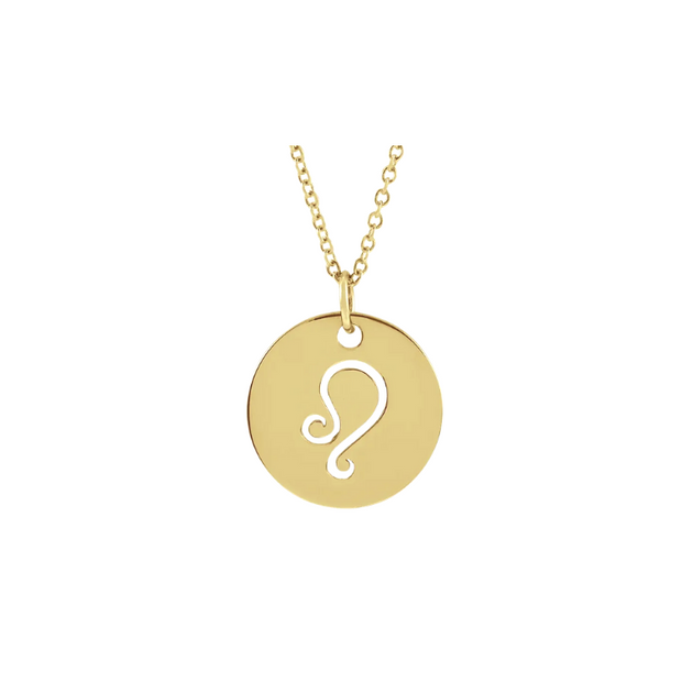 The ZODIAC Tag Pendant Necklace