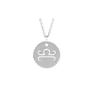 The ZODIAC Tag Pendant Necklace