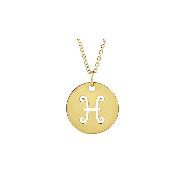 The ZODIAC Tag Pendant Necklace