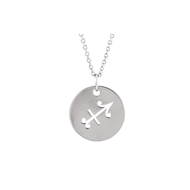 The ZODIAC Tag Pendant Necklace