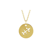 The ZODIAC Tag Pendant Necklace