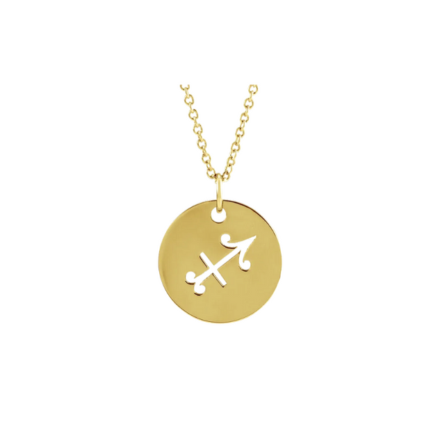 The ZODIAC Tag Pendant Necklace