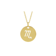 The ZODIAC Tag Pendant Necklace