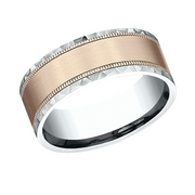 The TWO-TONE HAMMERED EDGE Men's Band