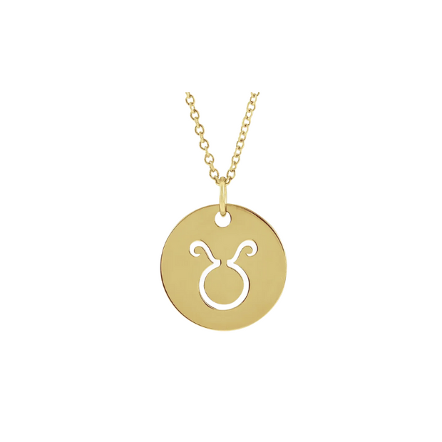 The ZODIAC Tag Pendant Necklace