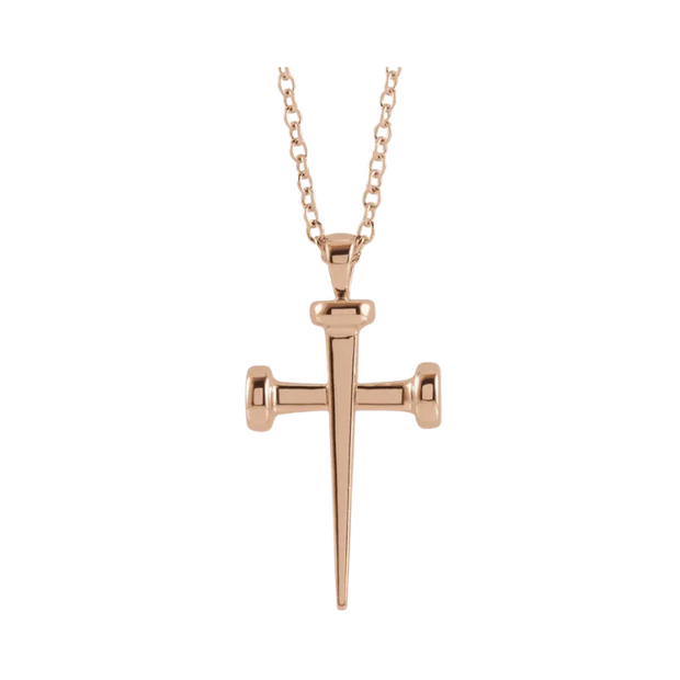 Barbell 2025 cross necklace