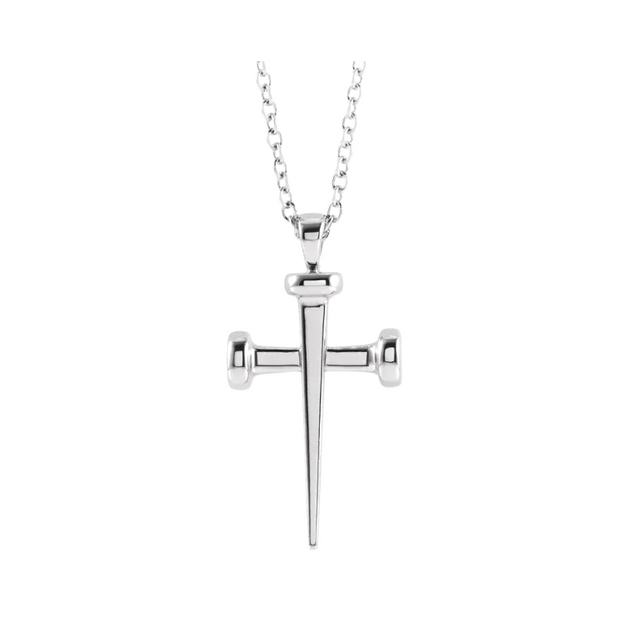 Barbell cross necklace discount
